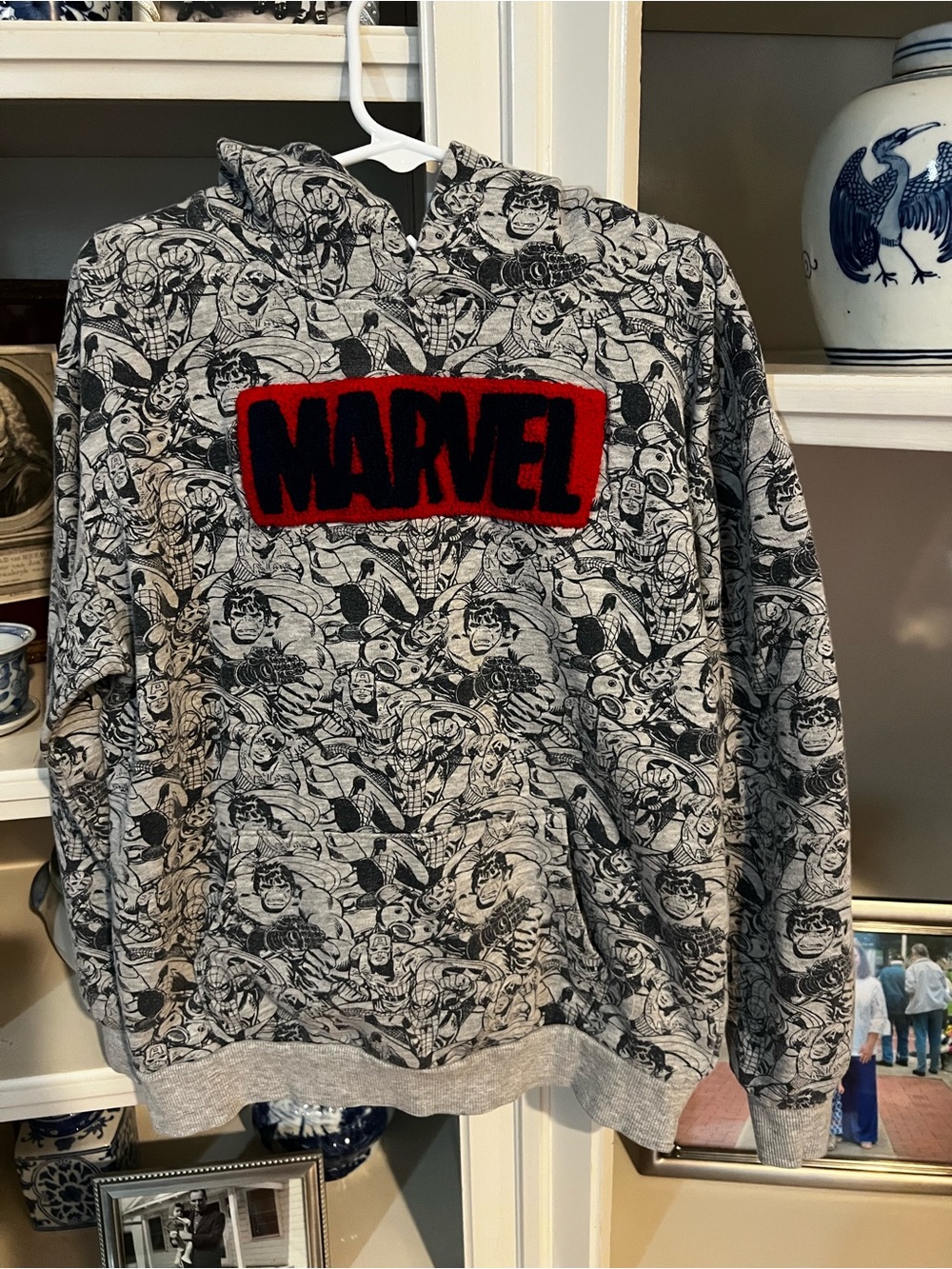 Marvel Grey Sweatshirt with Red & Black Logo